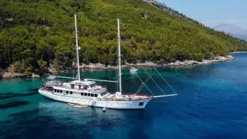 Luxury sailing yacht